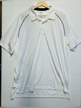 Adidas Golf ClimaCool Polo • Men’s XL • White Performance Shirt • NWOT